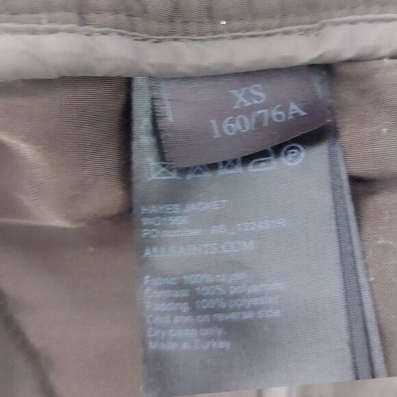 All Saints Hayes Quilted Jacket - Size XS Olive Green - Picture 15 of 15